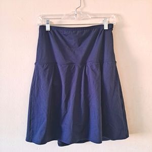 NWT Lands' End High Waist Navy Swim Skirt - 12